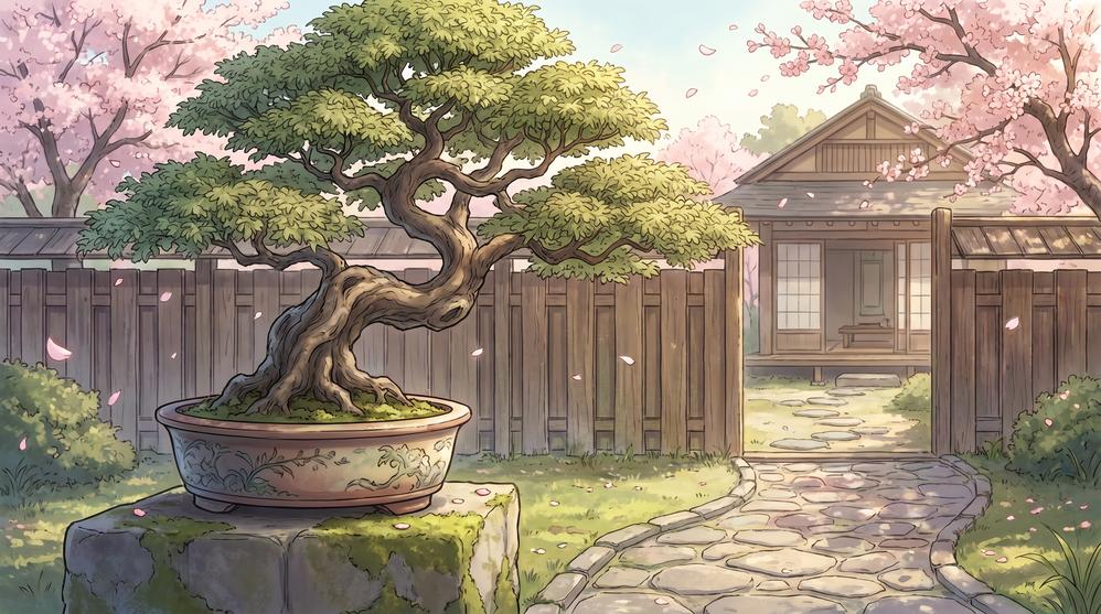 爱情岛盆景植物视频制作
